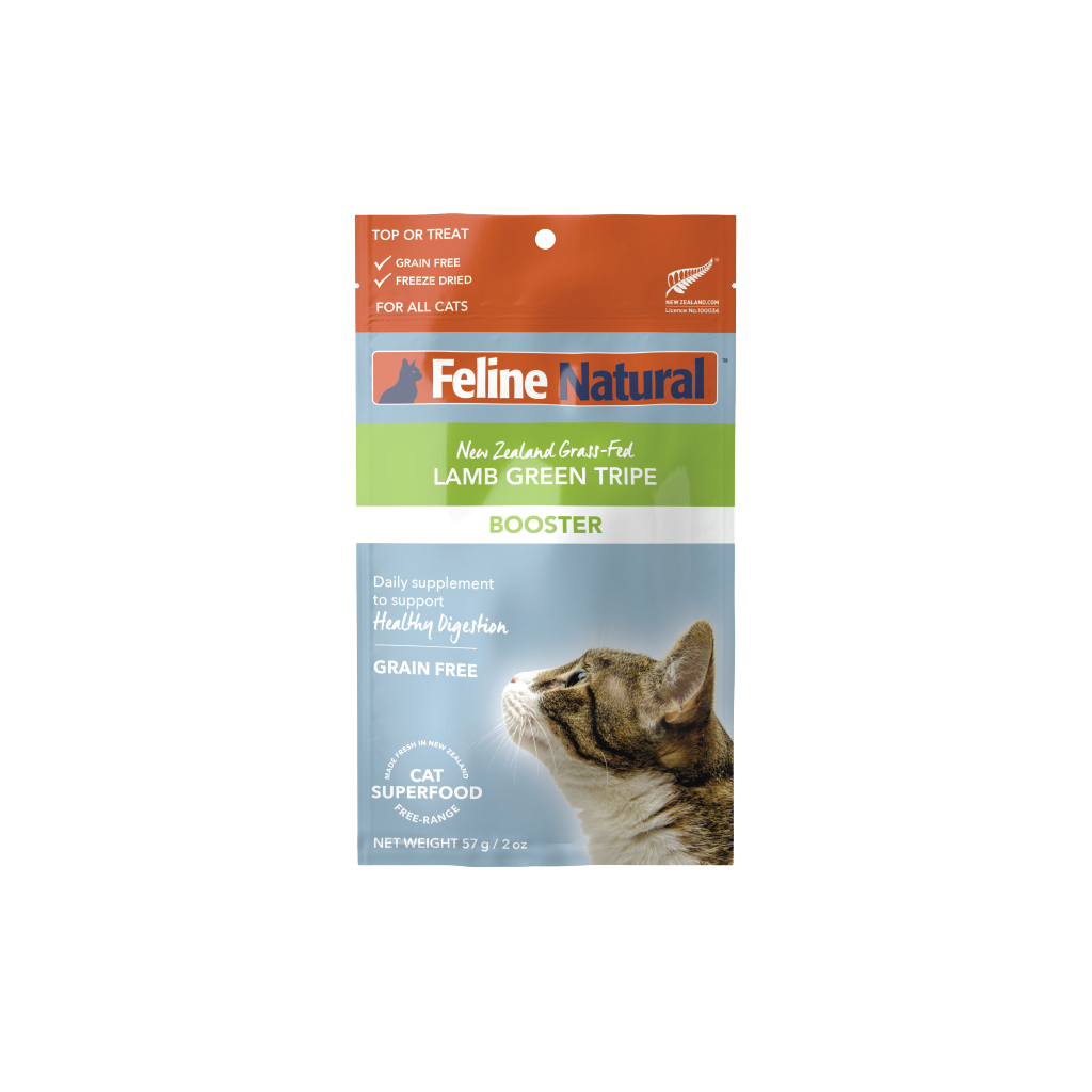 Lamb Green Tripe Booster Freeze Dried Cat Food Feline Natural USA