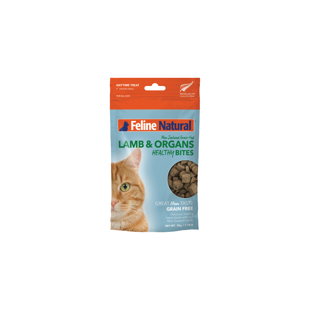 Lamb Healthy Bites Cat Treats Feline Natural USA
