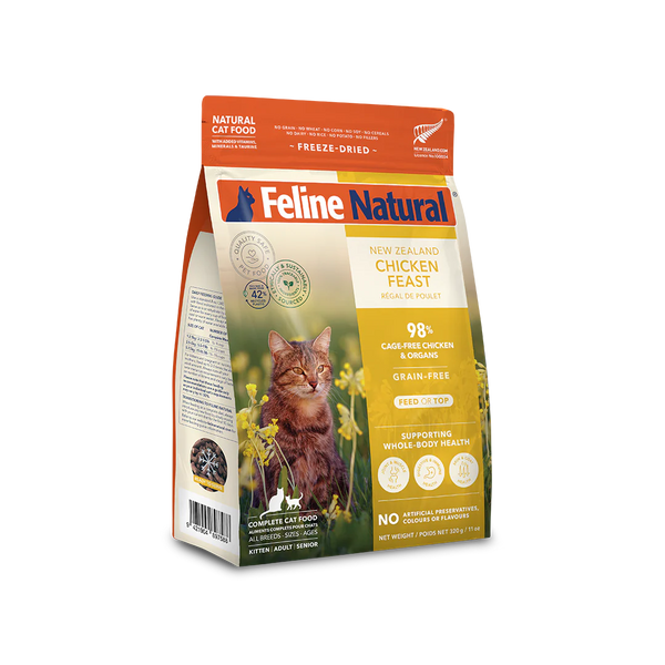 Feline Natural Chicken Feast320g賞味期限26.6 Chicken Feast Freeze-Dried Cat Food – Feline Natural