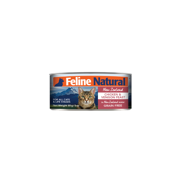 Chicken & Venison Feast Canned Cat Food – Feline Natural USA