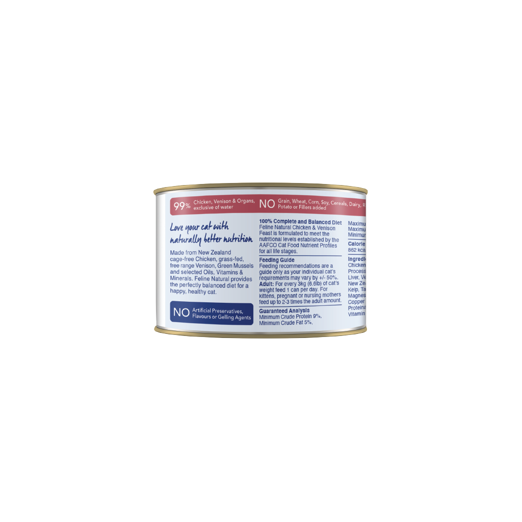Venison cat top food canned